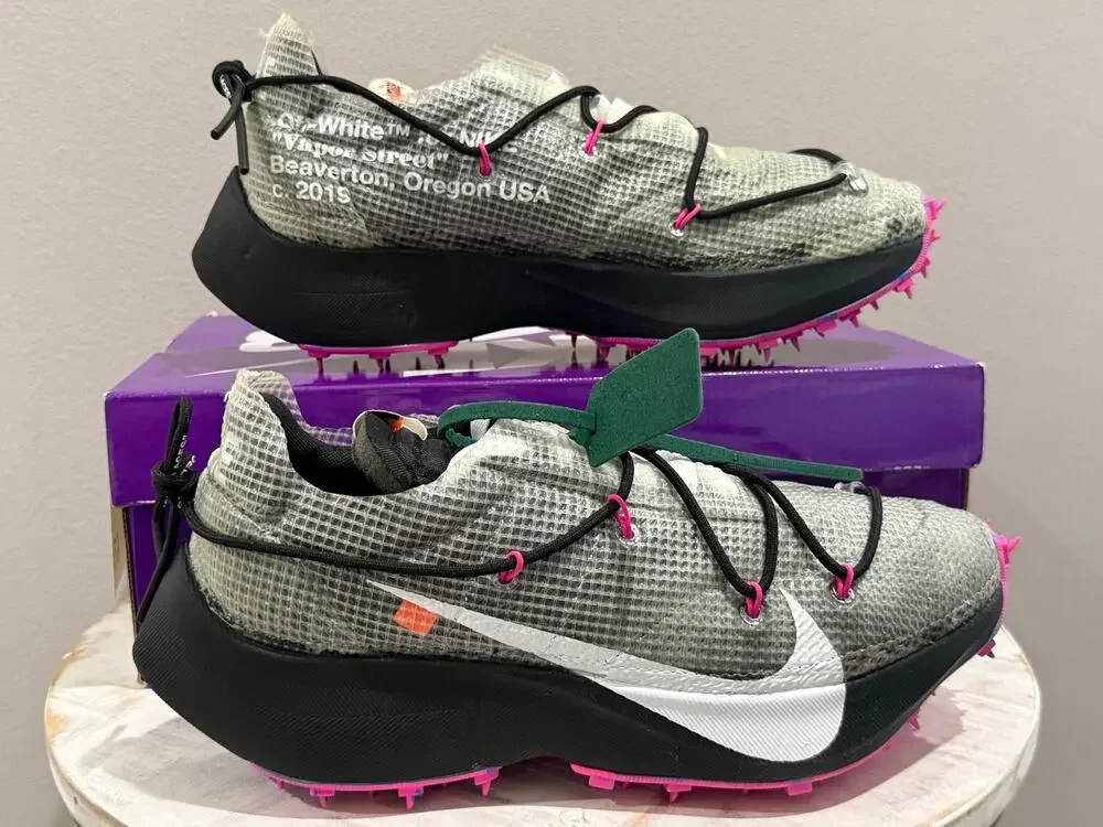 Nike Vapor Street Off-White Black Laser Fuchsia Size 9.5m 11w CD8178-001